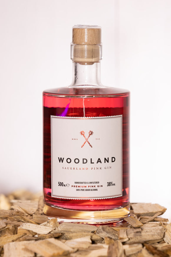 Woodland Gin Pink Gin 500ml, 38% vol.