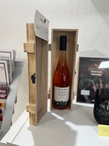 Holztruhe für Weinflasche